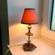Pair of table lamps in bronze and glass early twentieth century