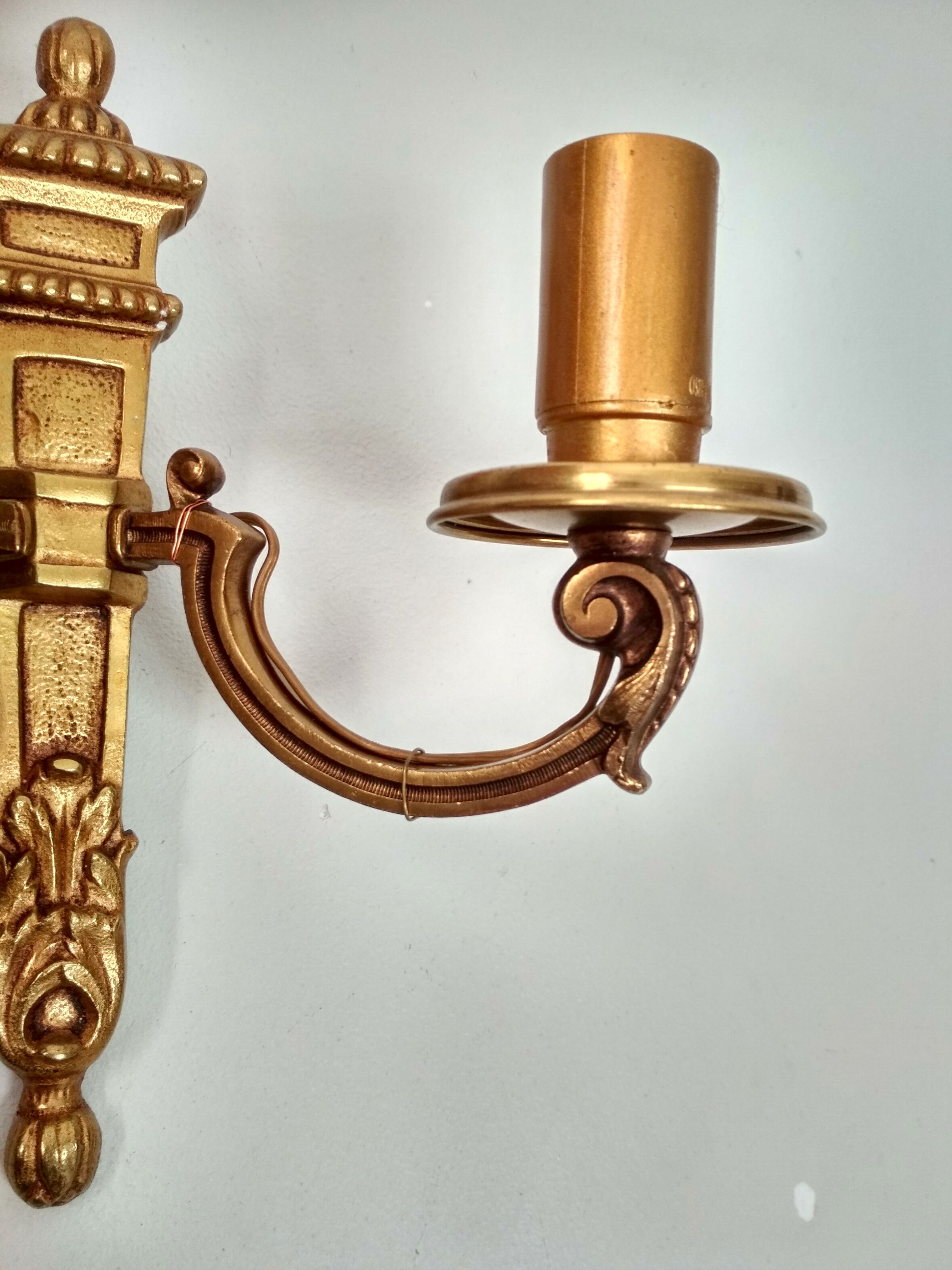 Bronze wall sconce Napoleon III style