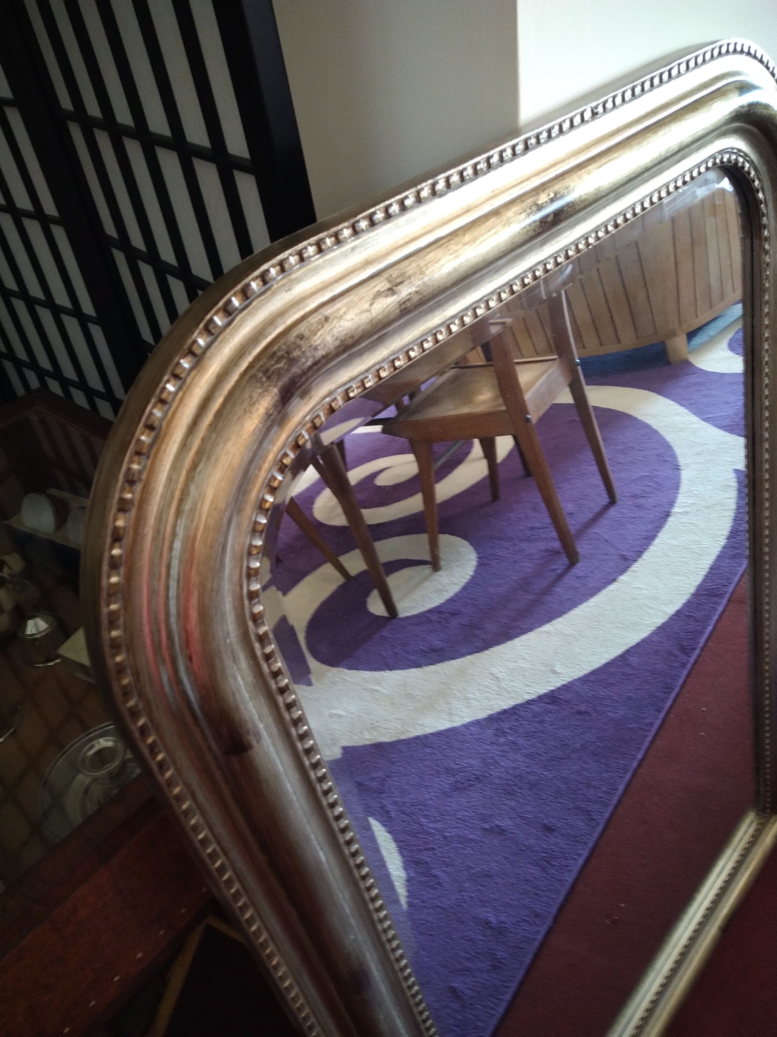 Mirror style Louis Philippe beveled