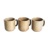 Lot de 3 tasses en grés vintage