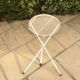 Iron tripod side table wrought iron