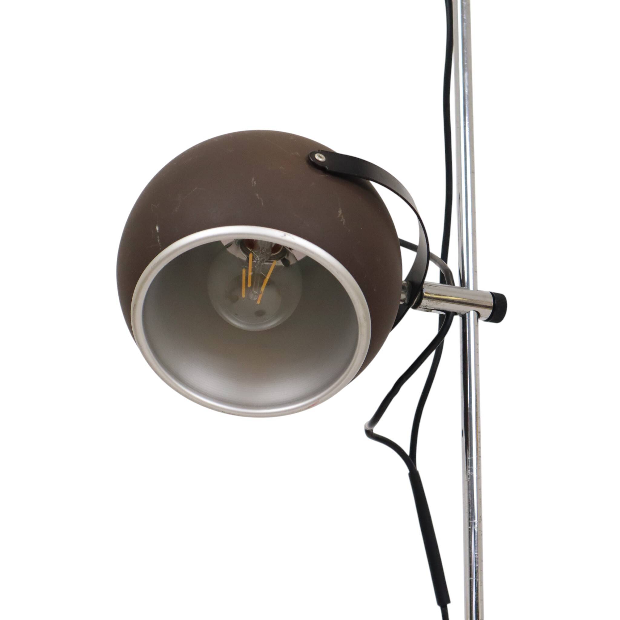 Lampe de sol vintage Eye Ball design Space Age 150 cm