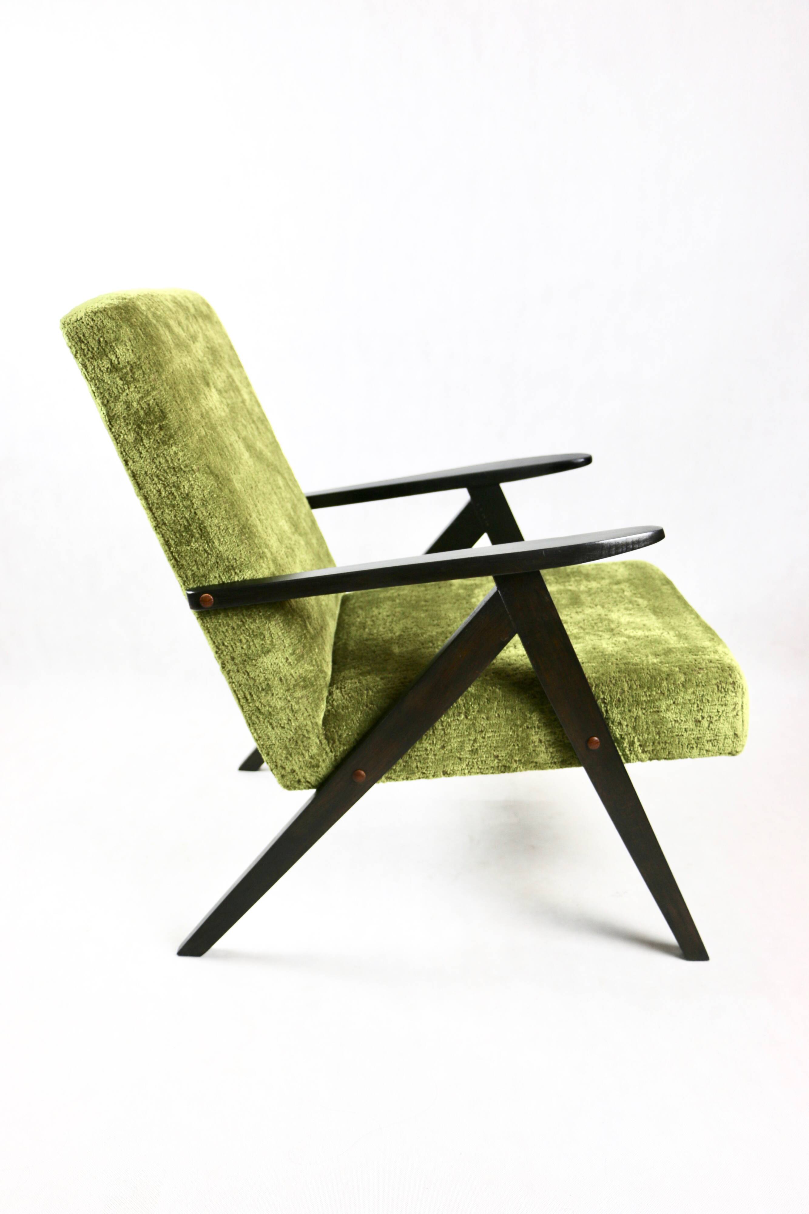 Fauteuil Vintage Modèle B-310 Vert Olive, 1970