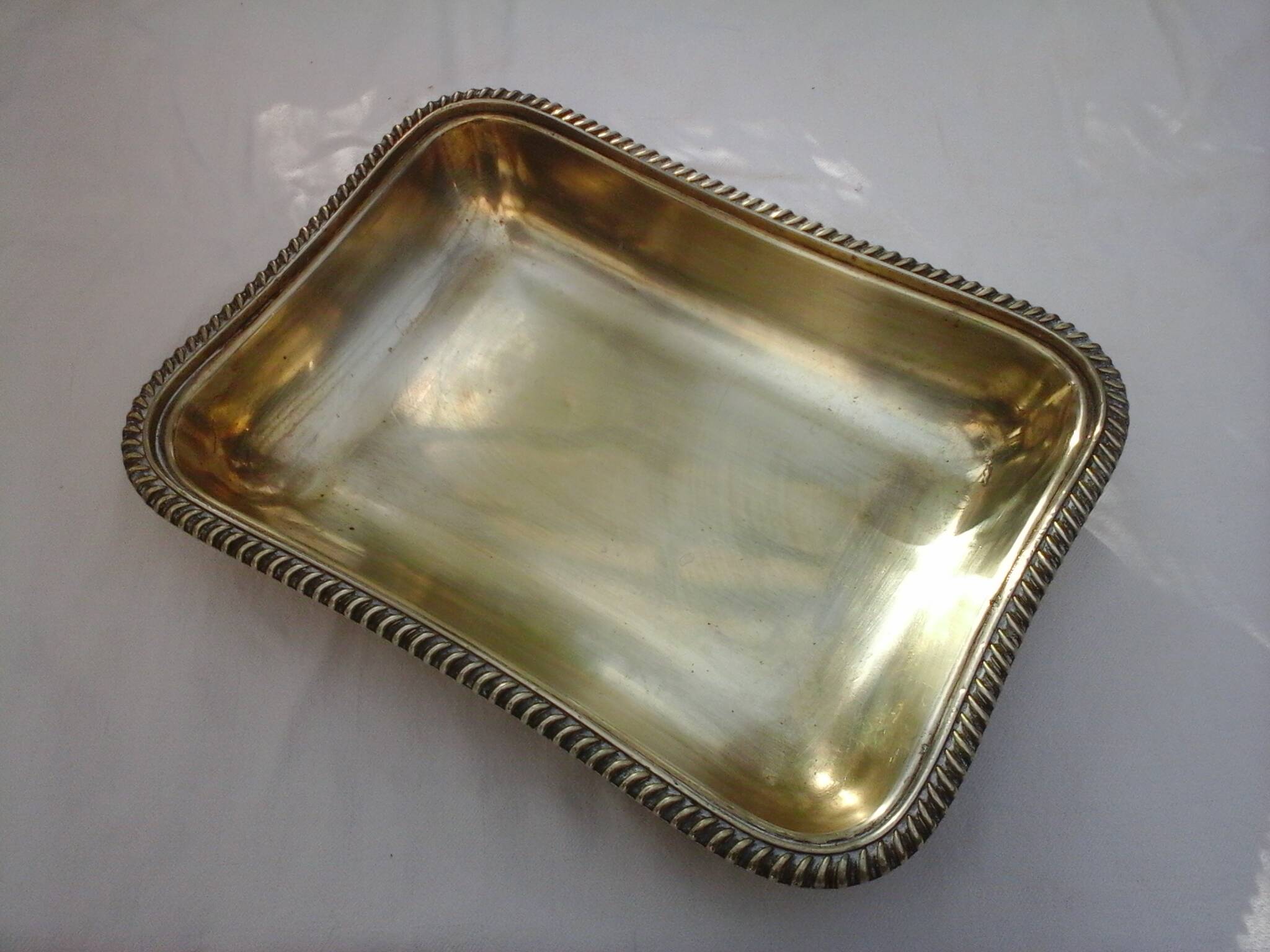 Silver metal basket