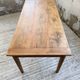Cherry farmhouse table with spindle legs, 1950s