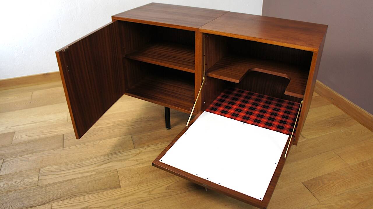 Small Enfilade Jacqueline Lecoq & Antoine Philippon in Vintage Mahogany 1960