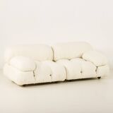 Camaleonda Sofa by Mario Bellini renovated in linen upholstery