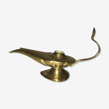 Brass oil lamp