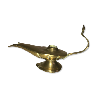 Brass oil lamp