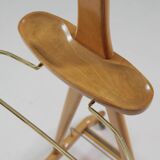 Vintage Italian beech valet by Ico Parisi for Fratelli Reguitti, 1950s