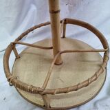 Bottle holder, rattan bar from 1970