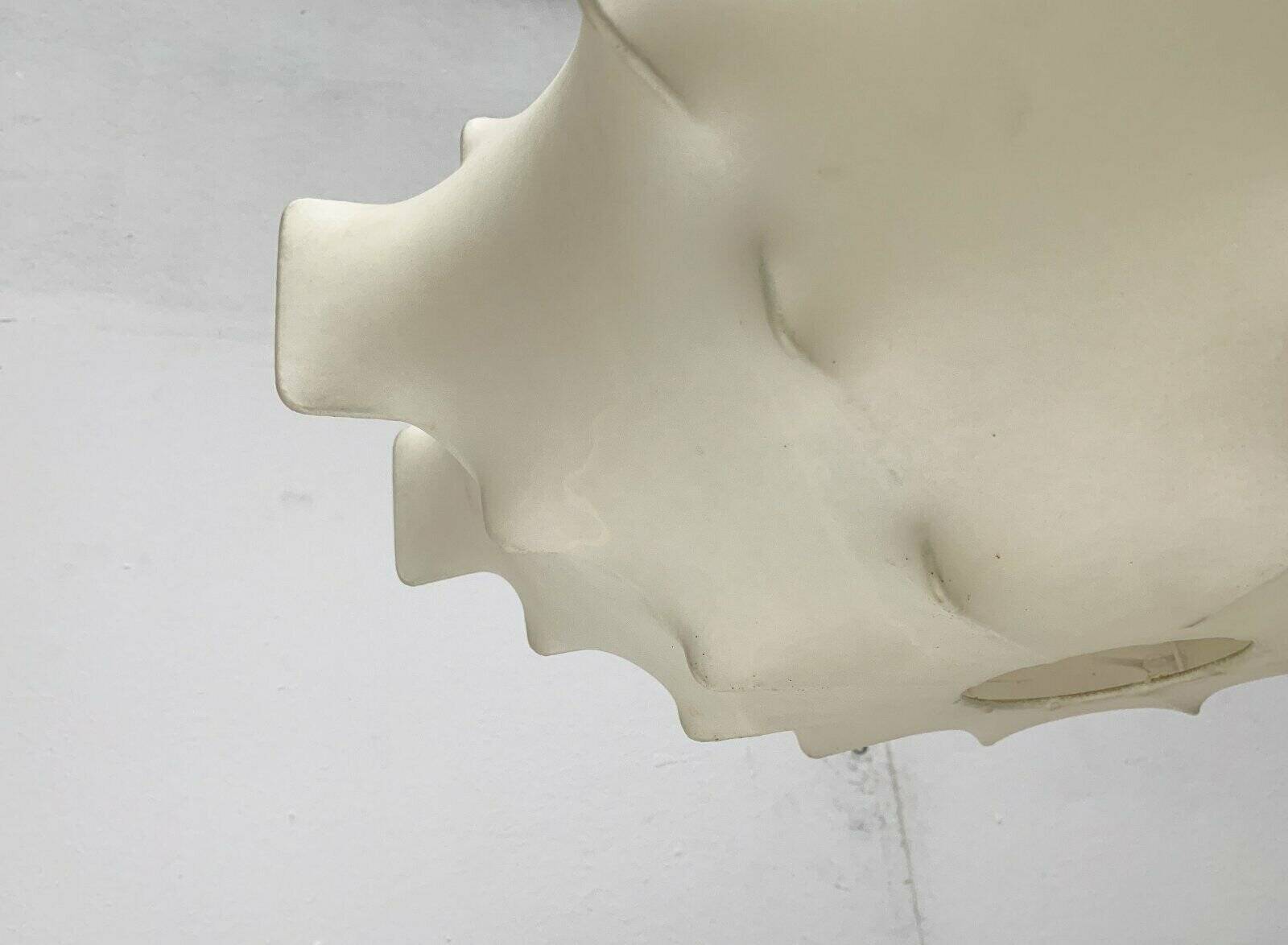 German suspended lamp Cocoon modern mid-century by Friedel Wauer for Goldkant Leuchten, 1960s