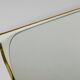 Mid-century illuminated wall mirror by Ernest Igl with brass crown, by Hillebrand.