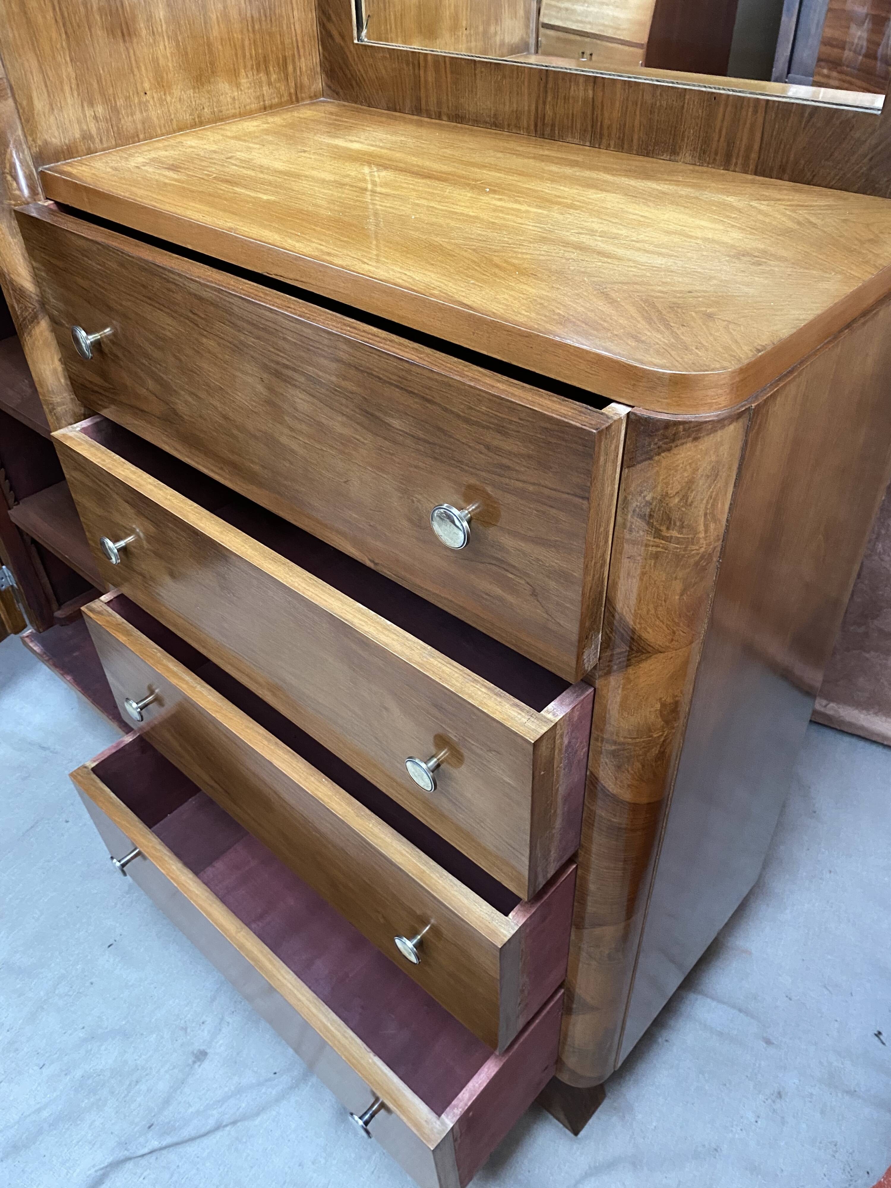 Vintage asymmetrical wardrobe