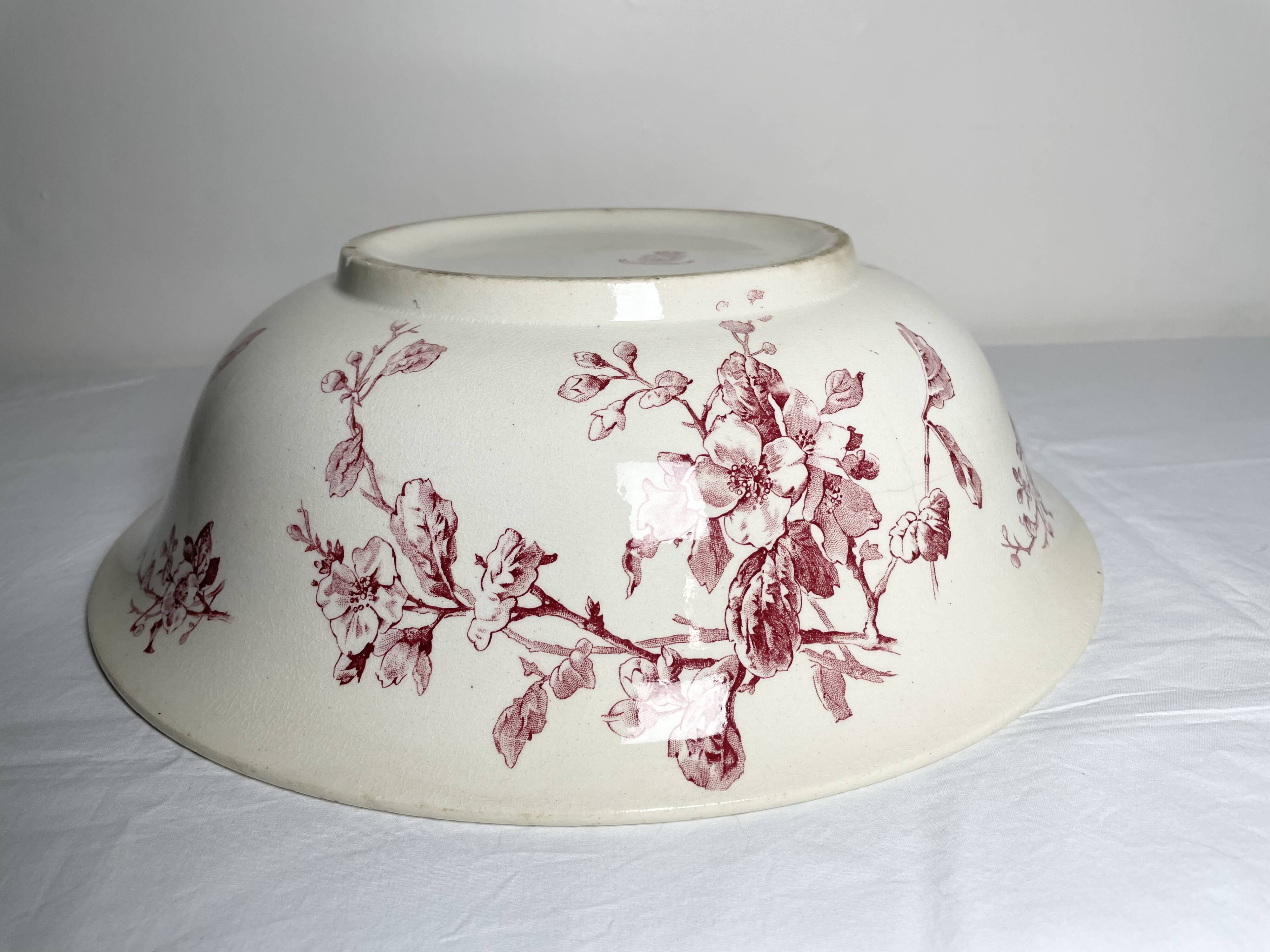 Gien porcelain serving dish, Normandy Flowers model
