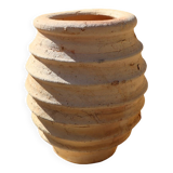 Tamegroute raw striated wabi-sabi vase
