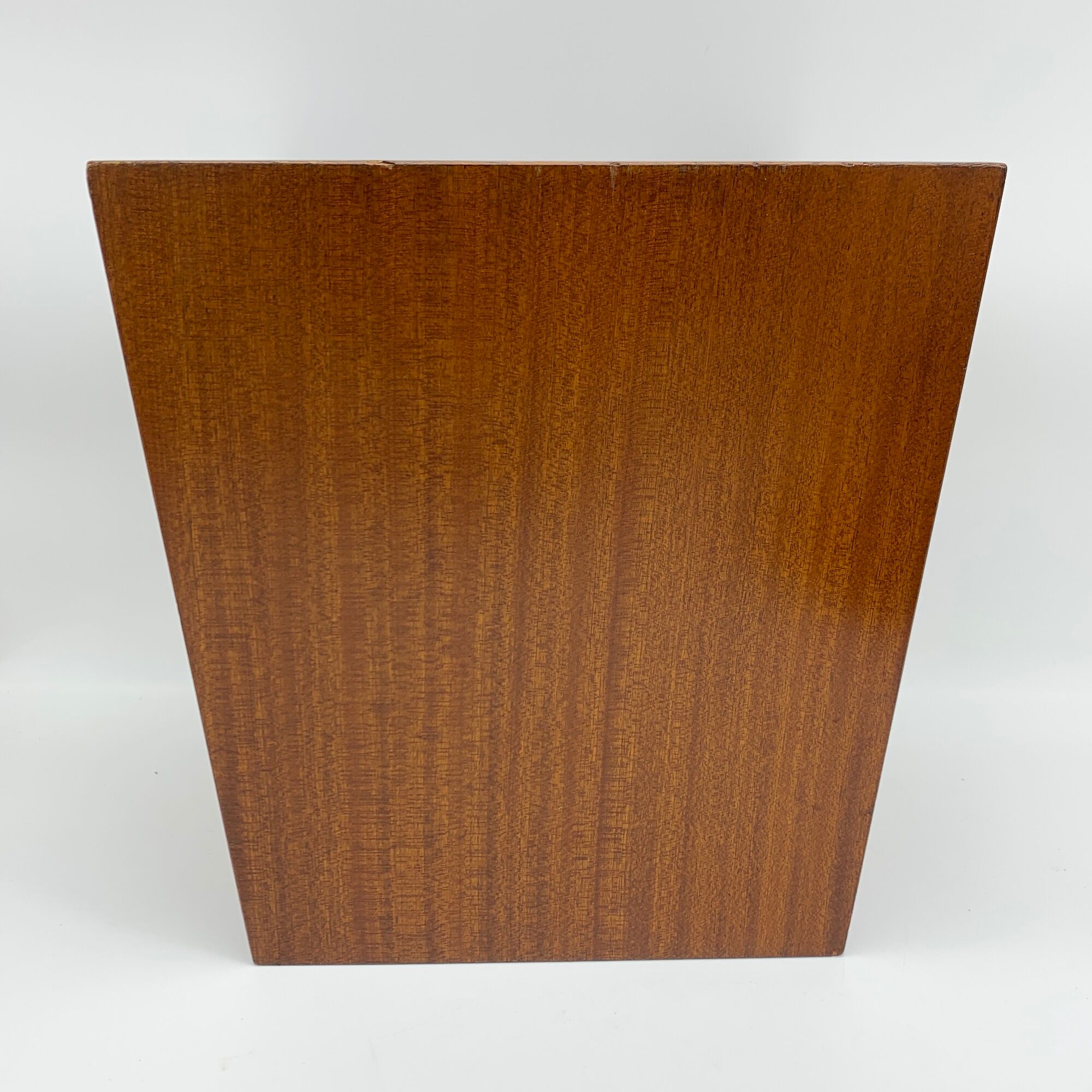 Trash basket with vintage veneered wooden papers ideal Scandinavian decoration
