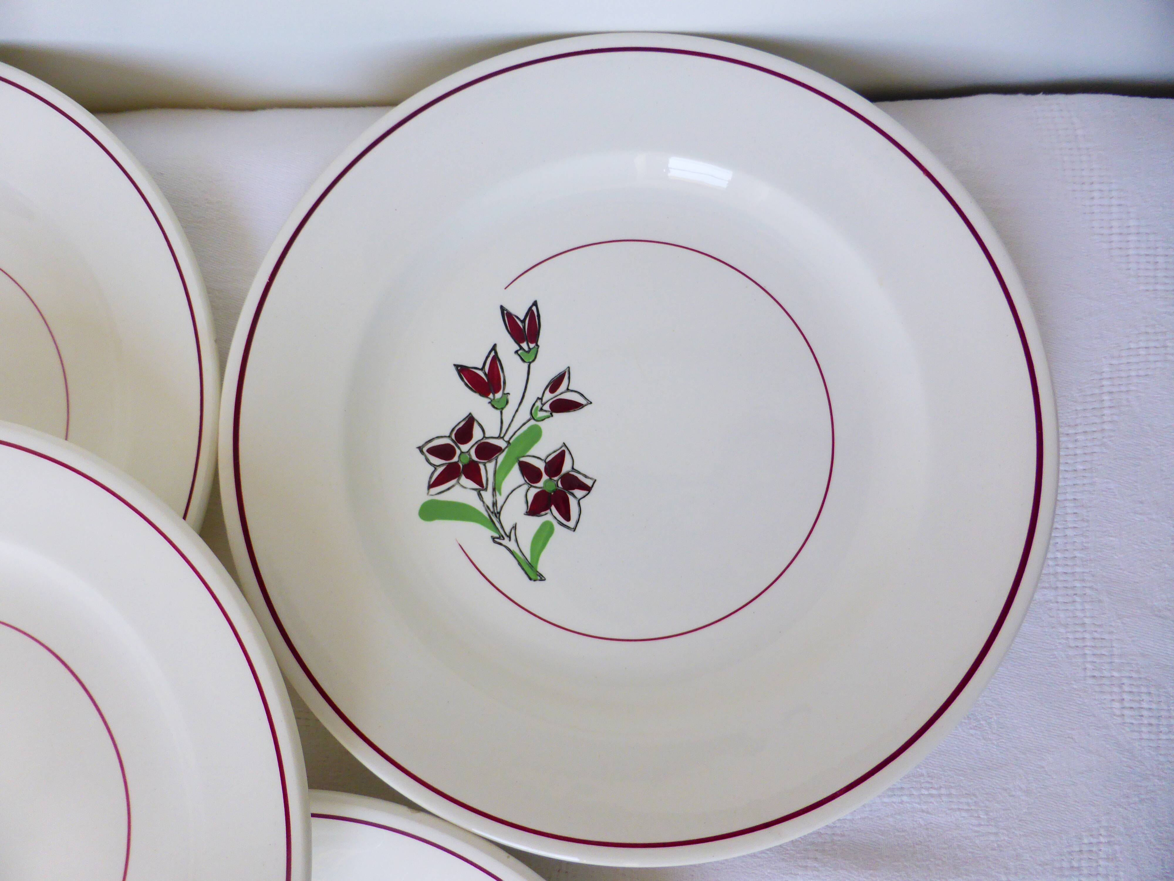 5 flat plates from Salins 210646