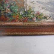 Peinture huile signee Paul Pierre Emiot - jarre provencale