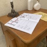 Desk-old sewing machine furniture