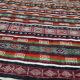 Vintage kilim rug woven and embroidered by hand