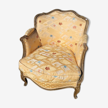 Armchair louis xv painted removable cushion of the xix th century n° 13