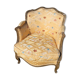 Fauteuil louis xv peint coussin amovible du xix ème siecle n° 13