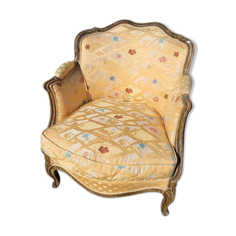 Armchair louis xv painted removable cushion of the xix th century n° 13