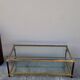 Jansen style brass designer coffee table - 1970s