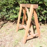 Farm table on trestles, 178 cm x 68 cm