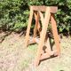 Farm table on trestles, 178 cm x 68 cm