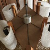 Scandinavian vintage chandelier 8 appliques