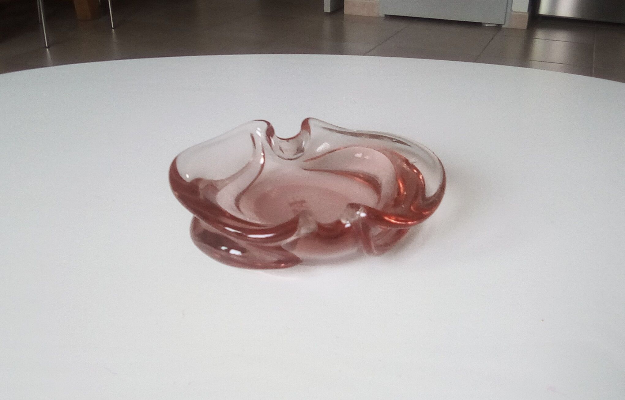 Csa ashtray in blown glass 70s