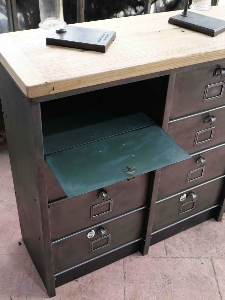 Industrial furniture with 12 strafor valves 1950