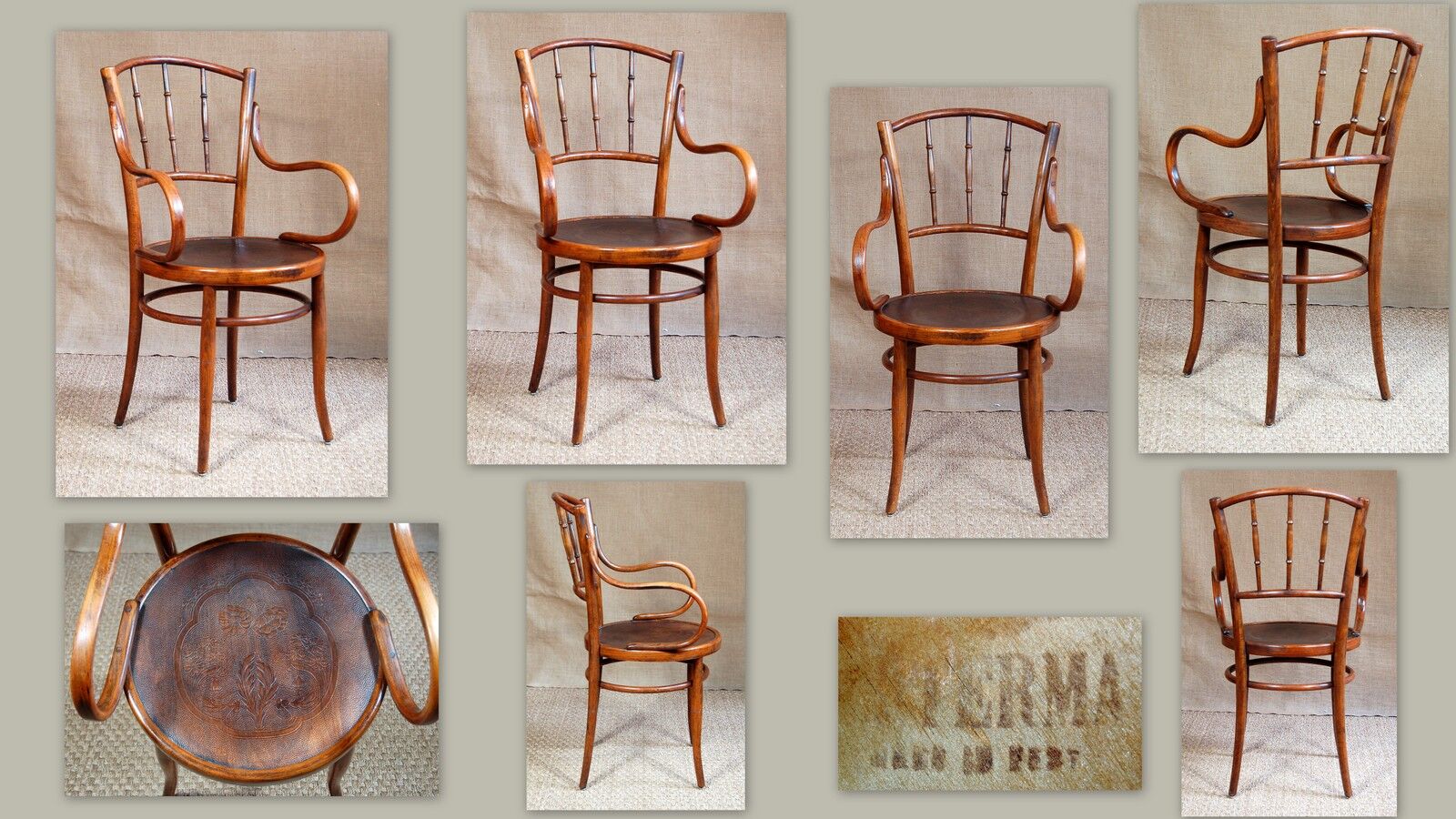 Early 20th Luterma bistro armchair