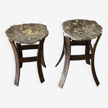 Pair of end tables