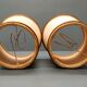 Table lamp with two fires on terrace - years 1950/60 - bronze
