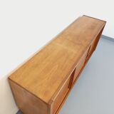 Vintage row in light oak wood from the 60s