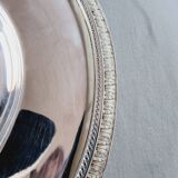 Round tray or large platter in silver metal christofle model gallia malmaison