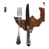 Set of 12 forks and 12 knives ERCUIS model Contours