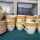 Vintage coffee service Sarreguemines (22 pieces)