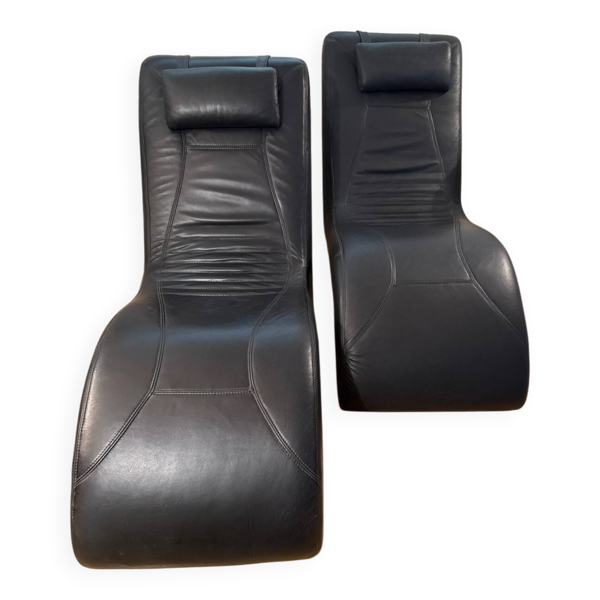 2 chaises longues design