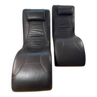 2 designer sun loungers