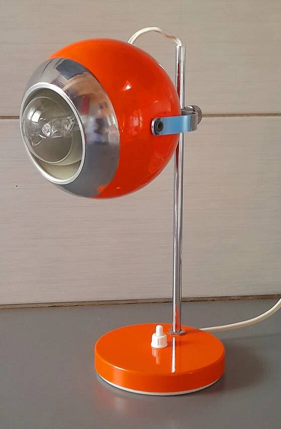 Orange Eye Ball Lamp 1970