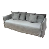 4-seater sofa blue grey stitching ghost 12 - gervasoni
