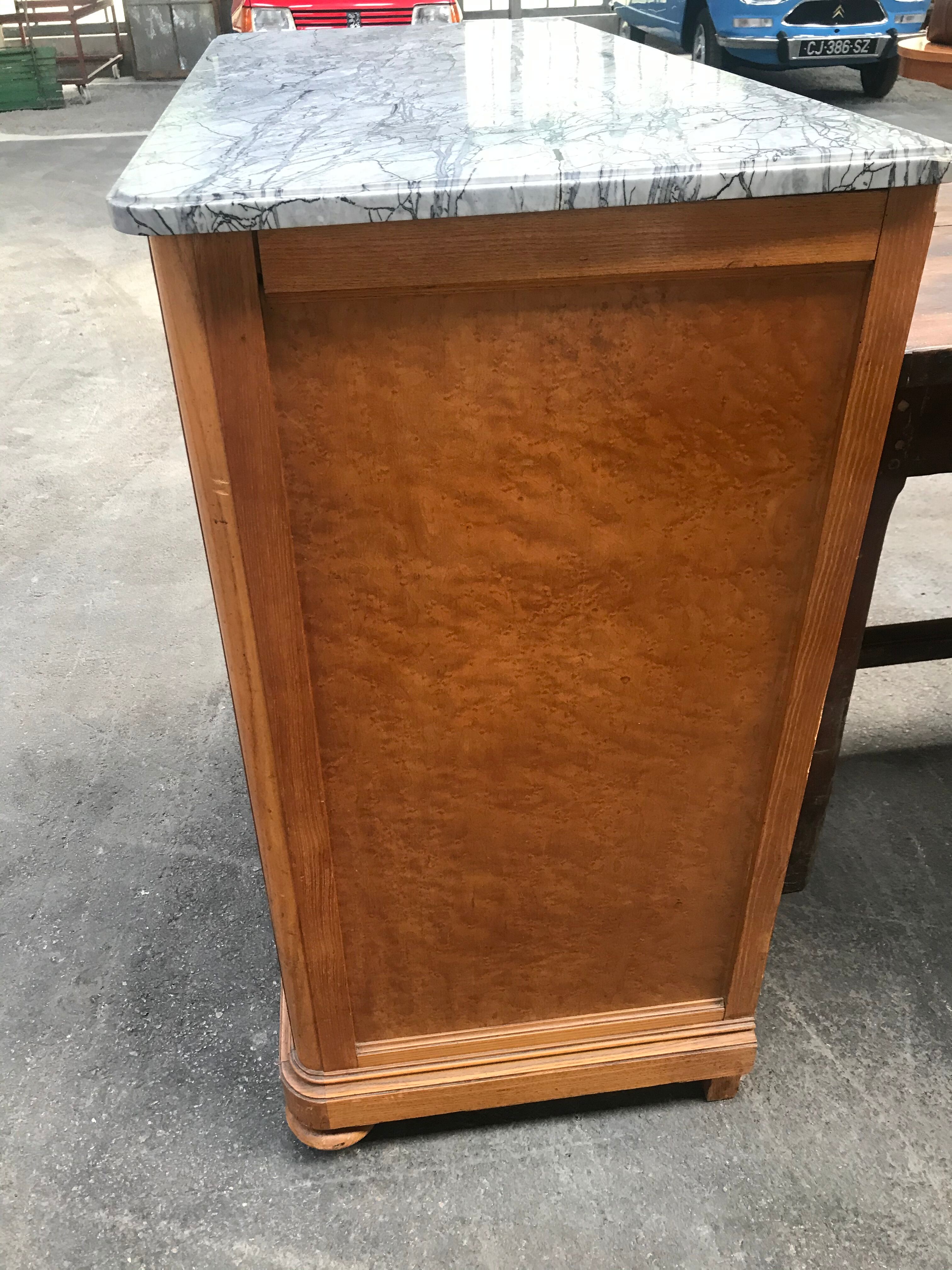 Commodity era Art Deco maple magnifying glass