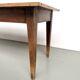 Solid walnut farmhouse table, 1950s.