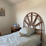 Rattan headboard 1 person