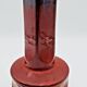Red Italian ceramic vase by Meloni S. Marino