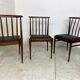 Chaises de salle à manger scandinaves, années 1960, Ensemble de 3